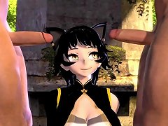 Kali Belladonna Receives An Ear Fuck In The Form Of A Blowjob In Sfm Video With Audio Accompaniment